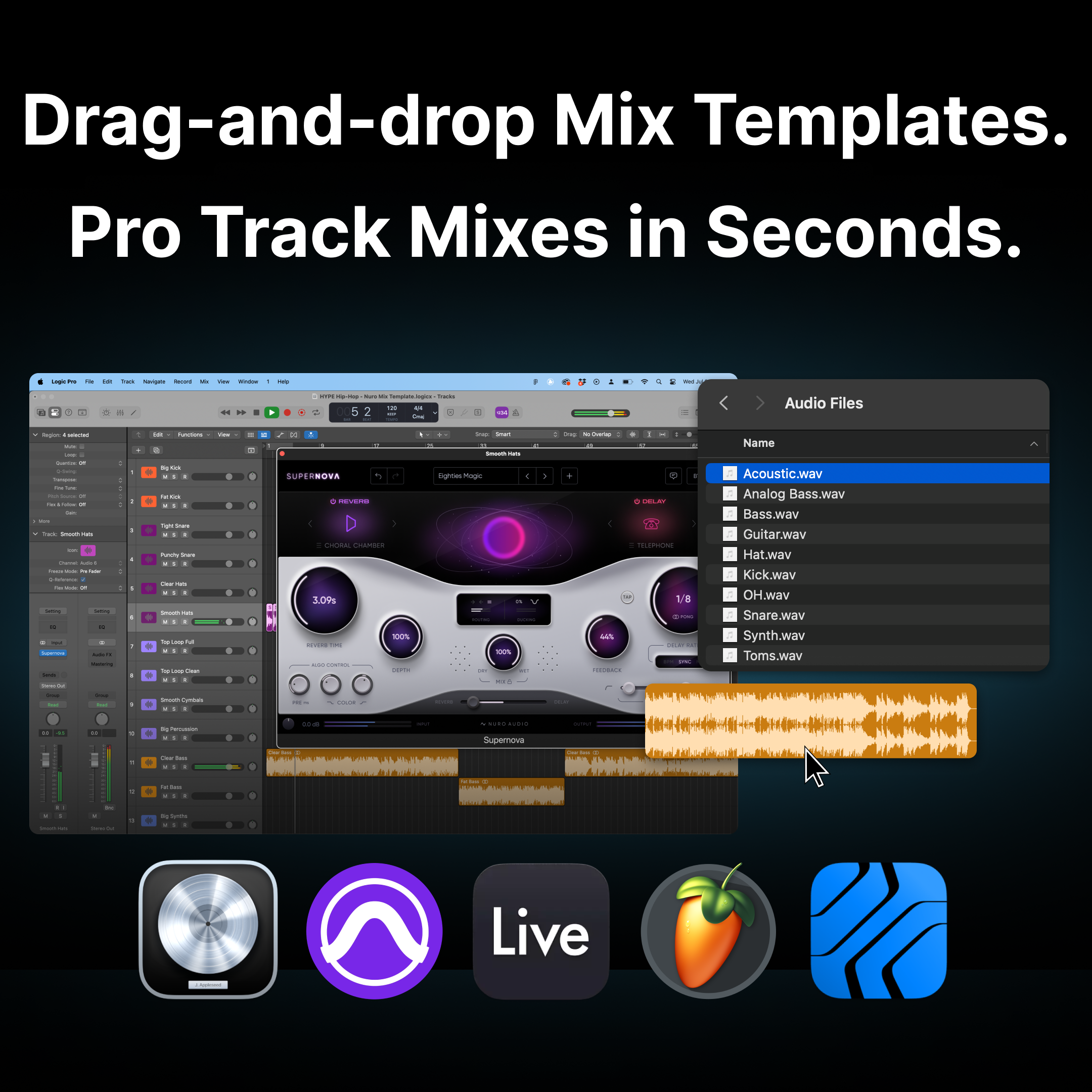 Track Mixing Templates vol. 1